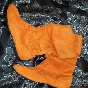 Orange boots new